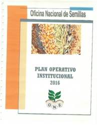 Plan Anual Operativo – Año 2016