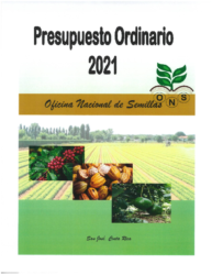 Presupuesto Ordinario 2021, Parte 1